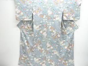 未使用品　仕立て上がり　辻ヶ花模様小紋着物